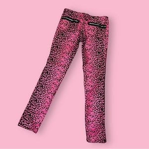 Y2K, TRIPP NYC Leopard Print skinny jeans